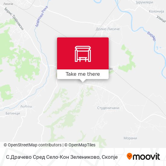 С.Драчево Сред Село-Кон Зелениково mapa