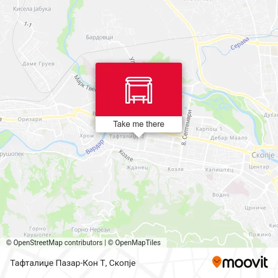 Тафталиџе Пазар-Кон Т map