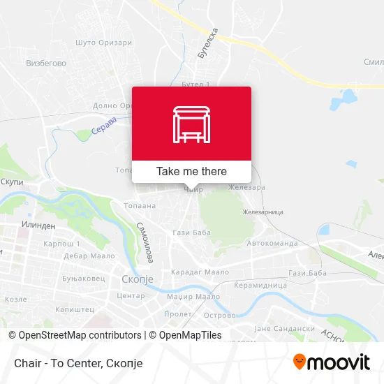 Chair - To Center map