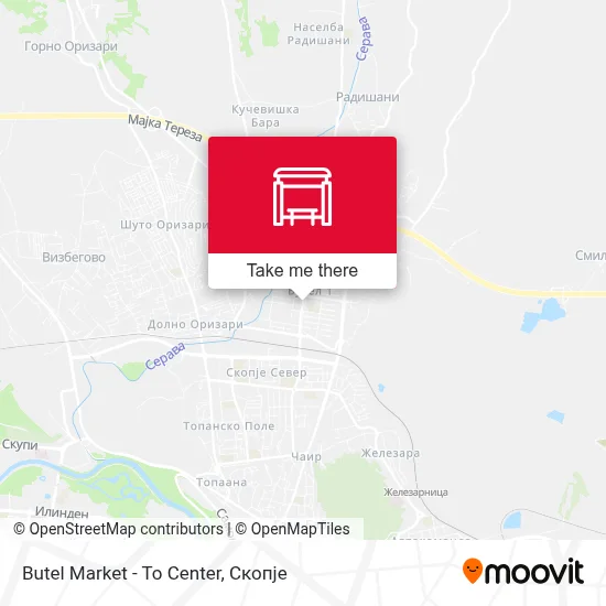 Butel Market - To Center map