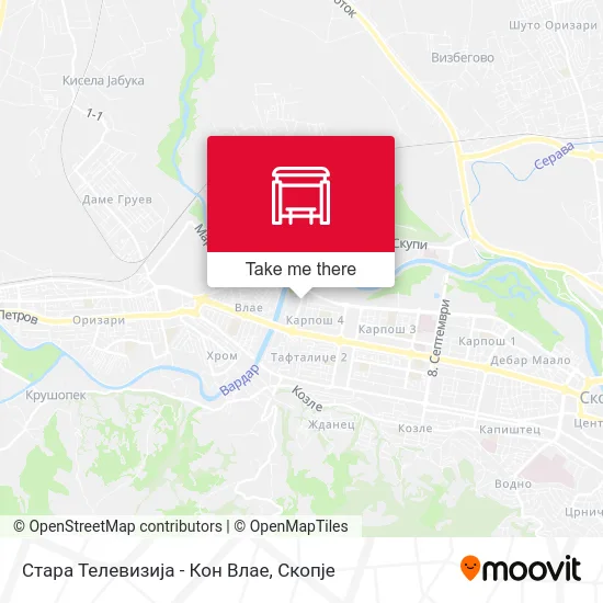 Стара Телевизија - Кон Влае map