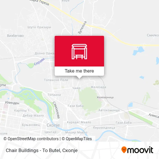 Chair Buildings - To Butel map