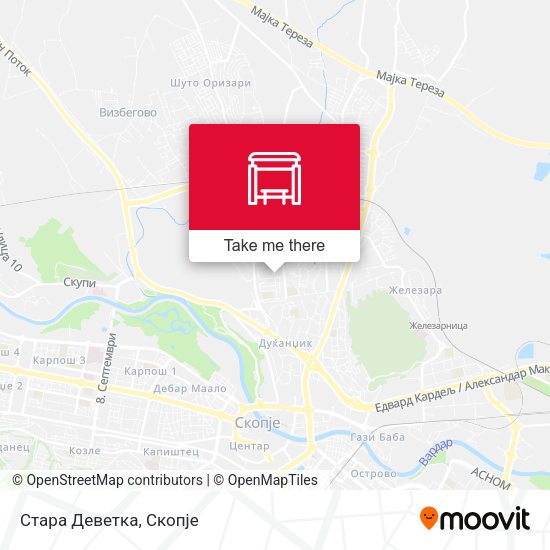 Стара Деветка map