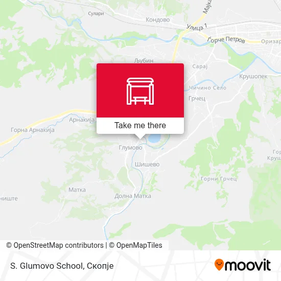 S. Glumovo School map