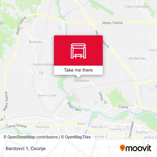 Bardovci 1 map