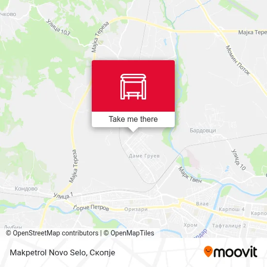 Makpetrol Novo Selo map