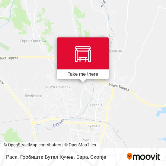 Раск. Гробишта Бутел Кучев. Бара map