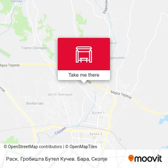 Раск. Гробишта Бутел Кучев. Бара map