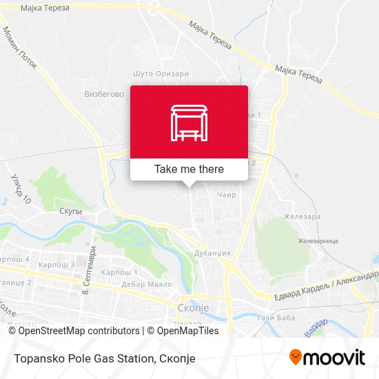 Topansko Pole Gas Station map