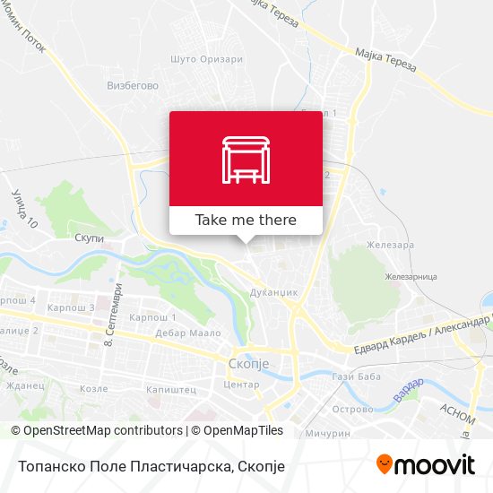 Топанско Поле Пластичарска map