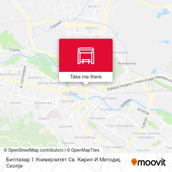 Битпазар 1 Универзитет Св. Кирил И Методиј map
