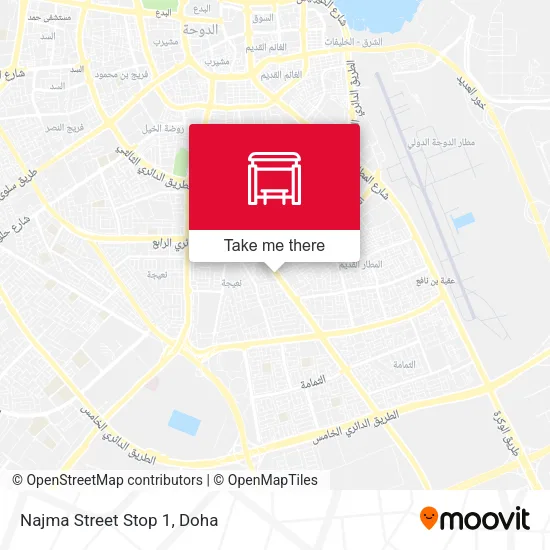 Najma Street Stop 1 map