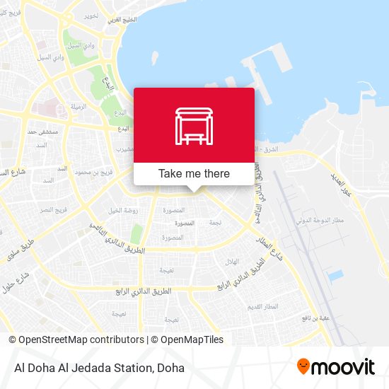Al Doha Al Jedada Station map