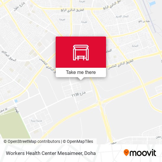 Workers Health Center Mesaimeer map