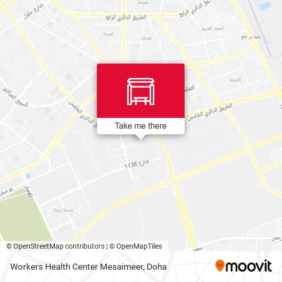 Workers Health Center Mesaimeer map