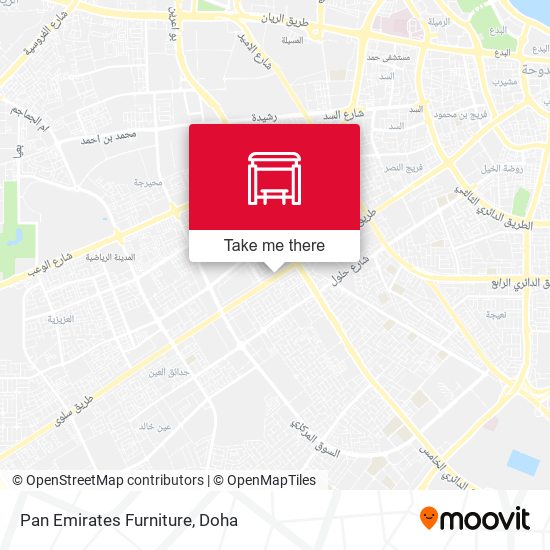 Pan Emirates Furniture map