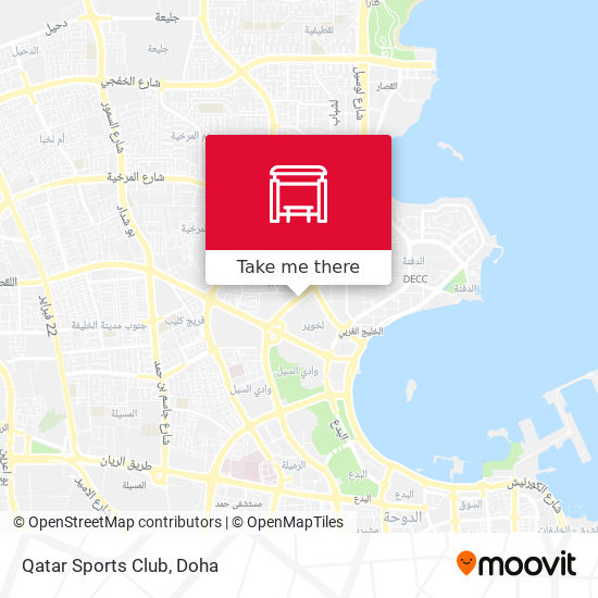 Qatar Sports Club map