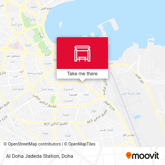 Al Doha Jadeda Station map