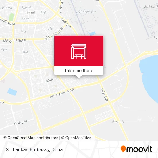 Sri Lankan Embassy map