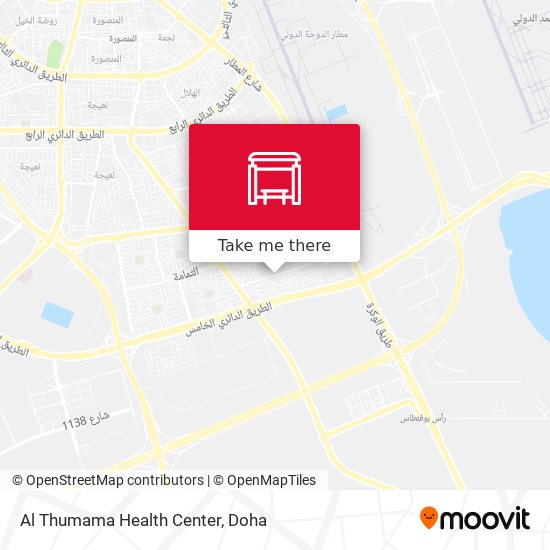 Al Thumama Health Center map