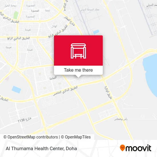 Al Thumama Health Center map
