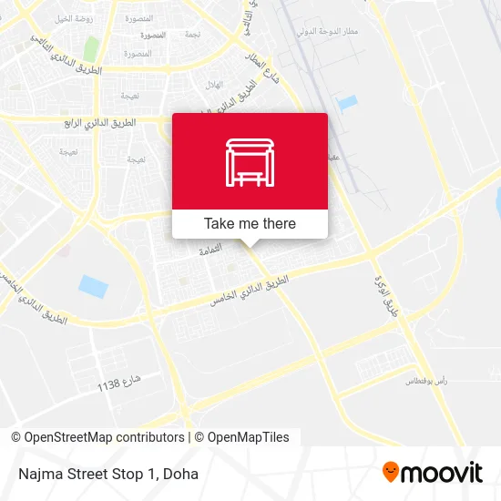 Najma Street Stop 1 map