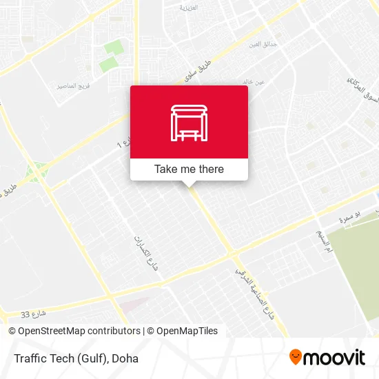 Traffic Tech (Gulf) map