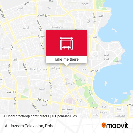 Al Jazeera Television map