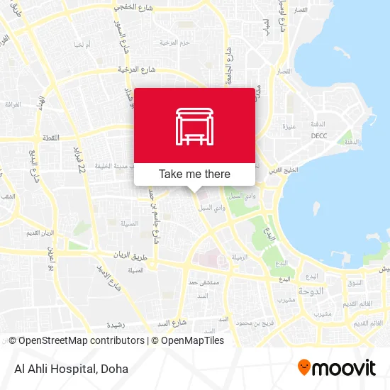 Al Ahli Hospital map