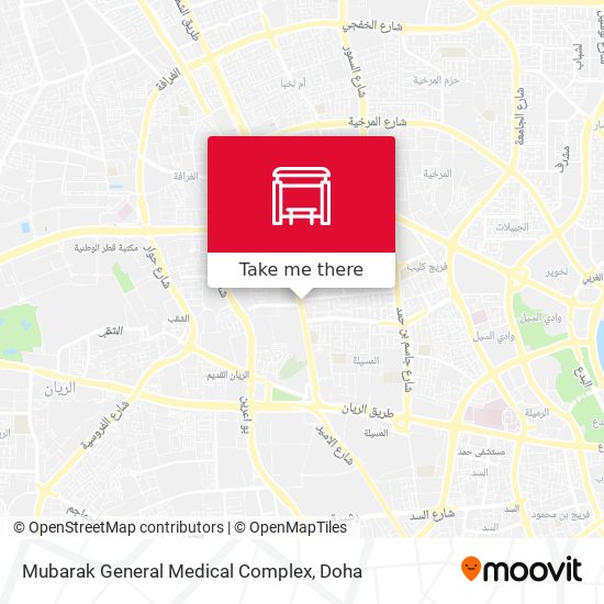 Mubarak General Medical Complex map