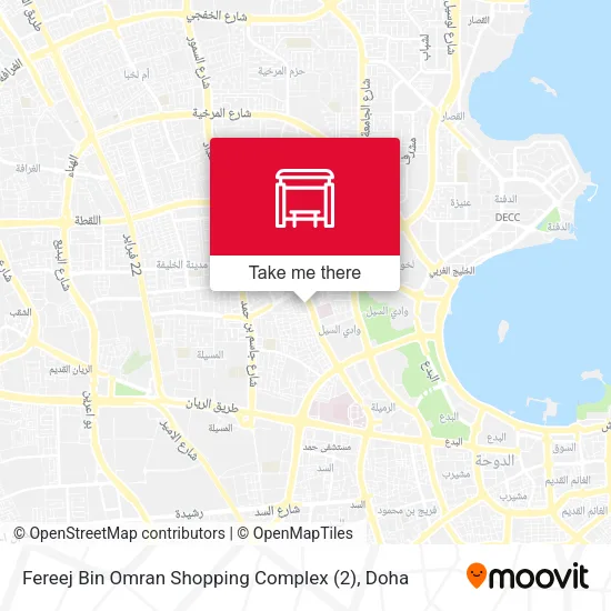 Fereej Bin Omran Shopping Complex (2) map