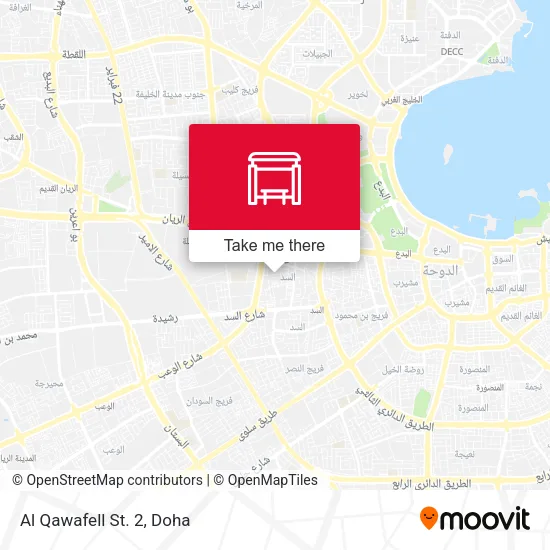 Al Qawafell St. 2 map