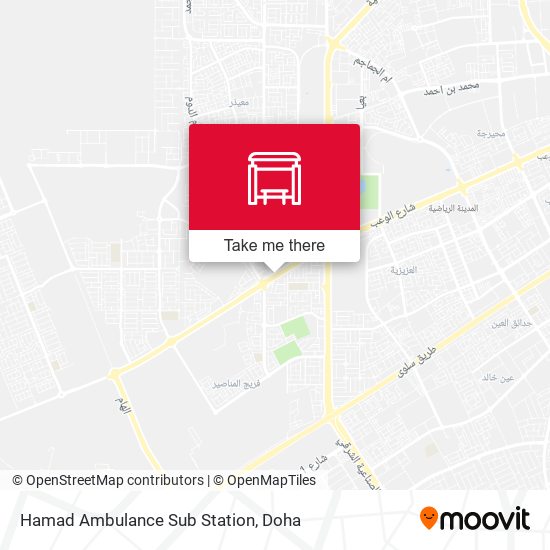 Hamad Ambulance Sub Station map