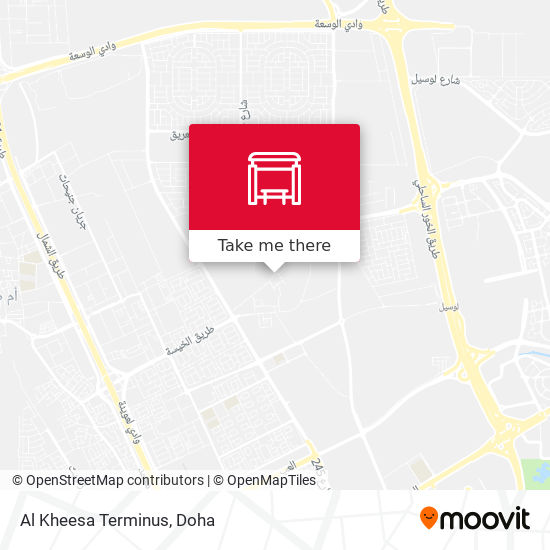 Al Kheesa Terminus map