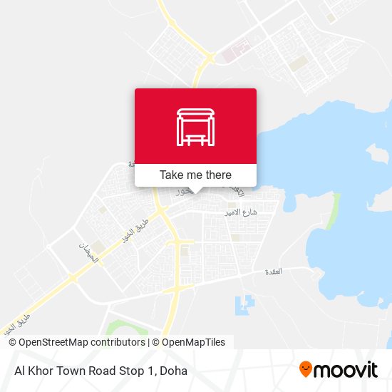 Al Khor Town Road Stop 1 map