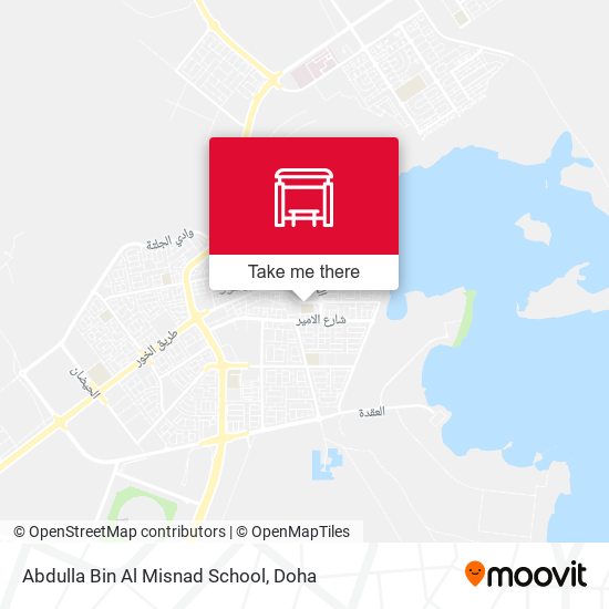 Abdulla Bin Al Misnad School map