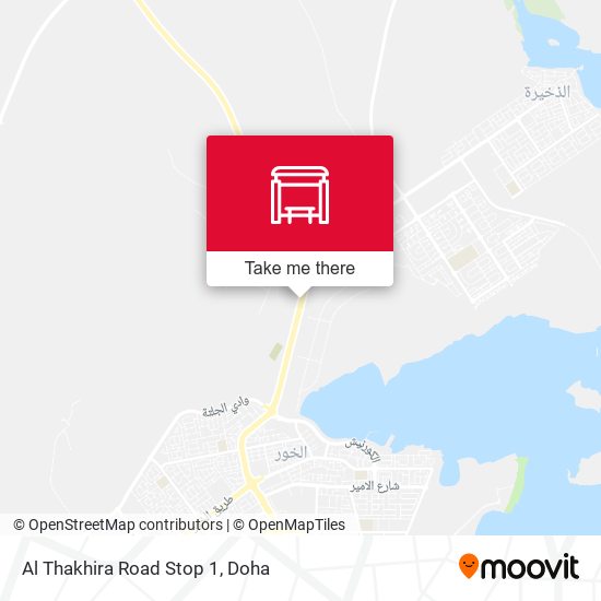 Al Thakhira Road Stop 1 map