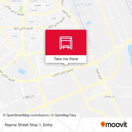 Najma Street Stop 1 map