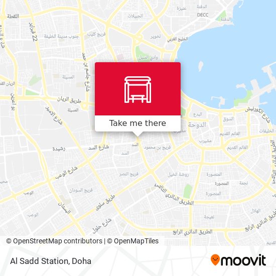 Al Sadd Station map
