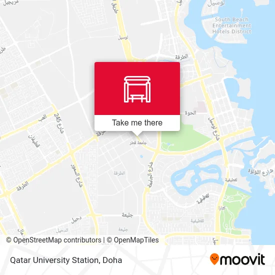 Qatar University Station map