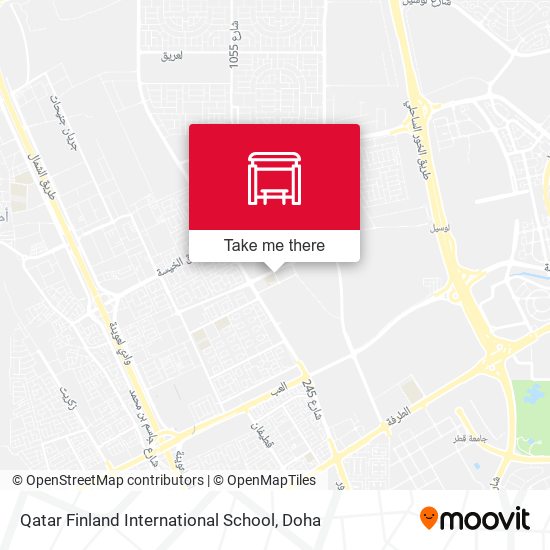 Qatar Finland International School map
