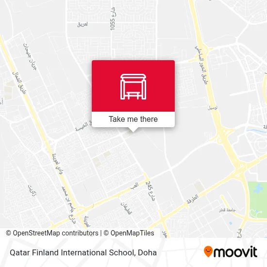 Qatar Finland International School map