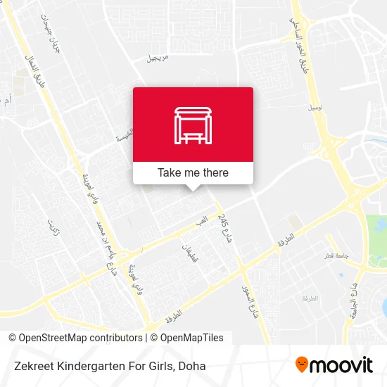 Zekreet Kindergarten for Girls map