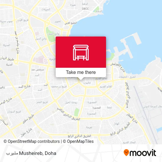 مشيرب Musheireb map