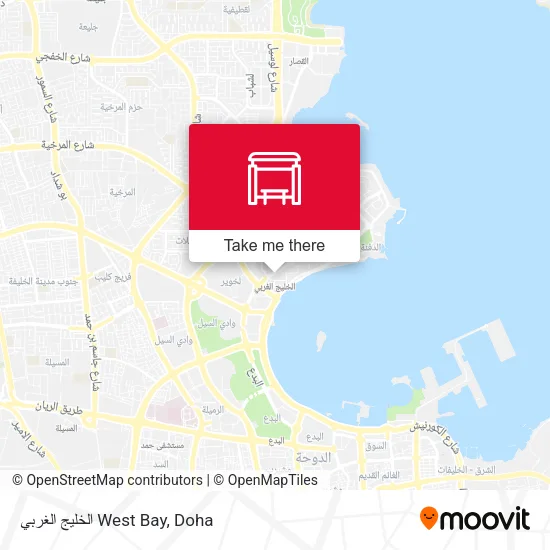 الخليج الغربي West Bay map