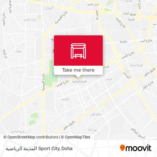 المدينة الرياضية Sport City map