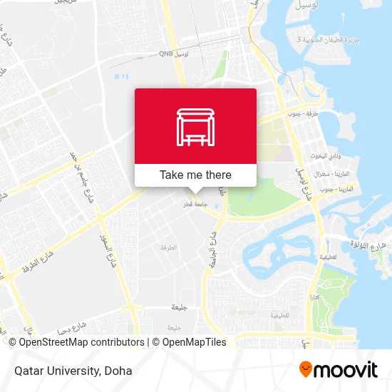 Qatar University map