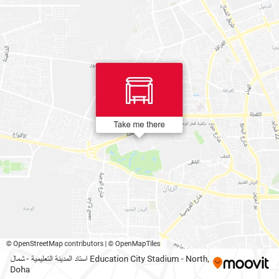 استاد المدينة التعليمية - شمال Education City Stadium - North map