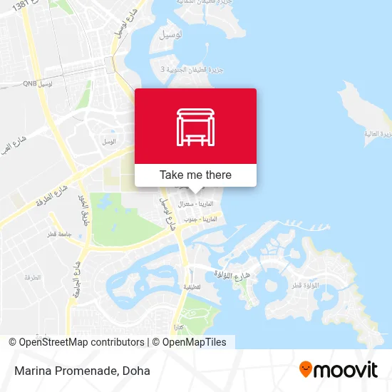 Marina Promenade map