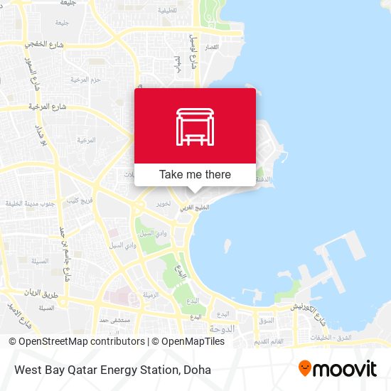 West Bay Qatar Energy Station map